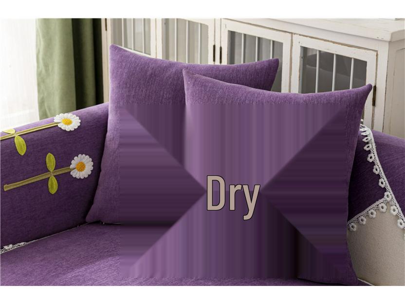 Four Seasons Universal Non-Slip Embroidered Flower Sofa Cushion