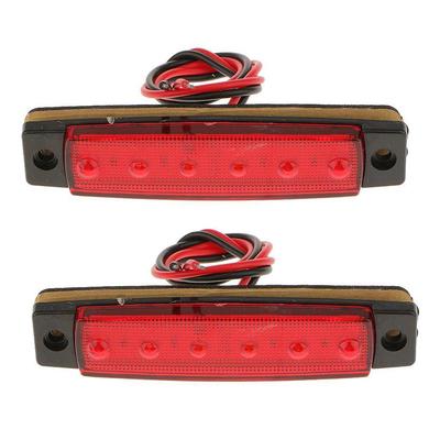 Задние фонари для грузовика, прицепа, лодки (6 светодиодов), 2 шт