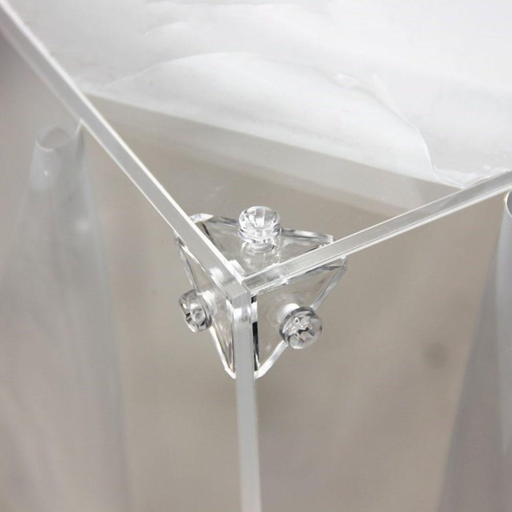 8pcs Acrylic Display Case Connectors Triangle Connectors Acrylic Display Case Corner Connector Brackets For Repairing Furniture