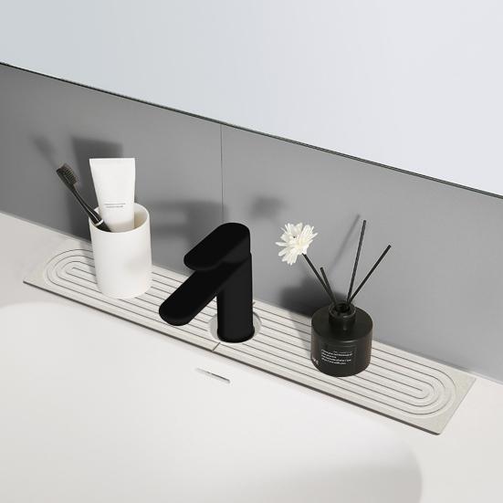 Коврик для смесителя, впитывающий коврик, быстрый камень, поднос для кухонной раковины для сушки впитывающего мыла для ванной комнаты