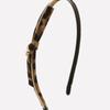 J.Lauren Leopard Ribbon Slim Hairband H01327