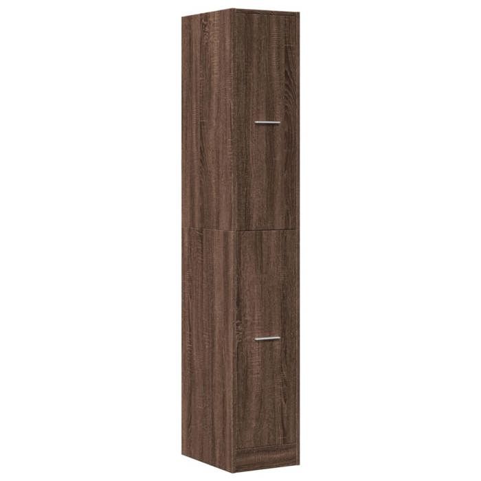 VidaXL Armoire apothicaire chêne marron 30x41x174,5 cm bois ingénierie, coffre d'apothicaire, meuble d'apothicaire, coffre à 3309633