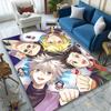 1pc Office Carpet, Anime Girl Sakura Chair Rug, Living Room Printed Area Rug, Home Chair Floor Mat