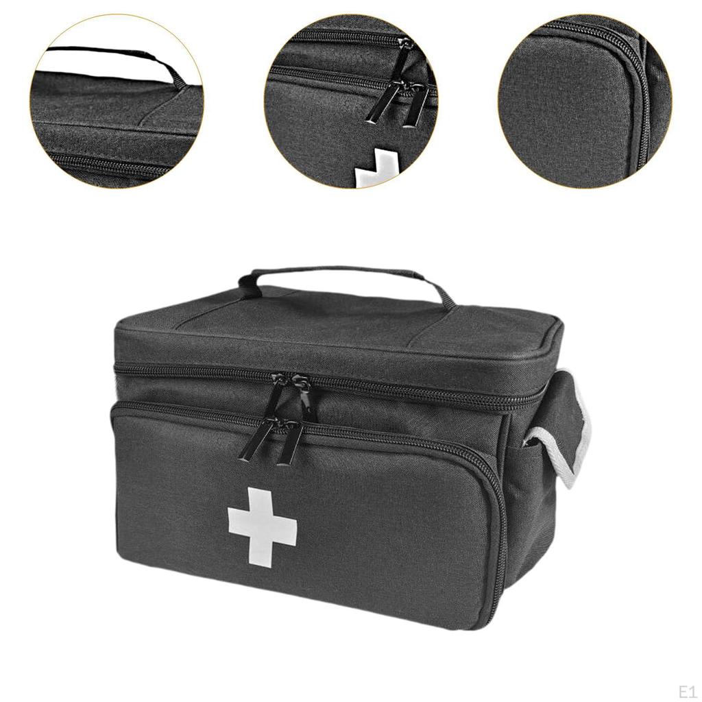 Empty First Aid Bag Emergency Kits Organizer Zippered Pouches Pouch Medical for
