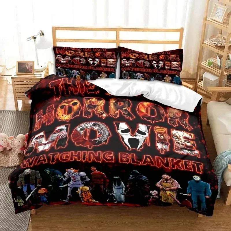 Comforter 3D Print Horror Moive Halloween Bedding Set Bedroom Soft Modern S Comefortable And