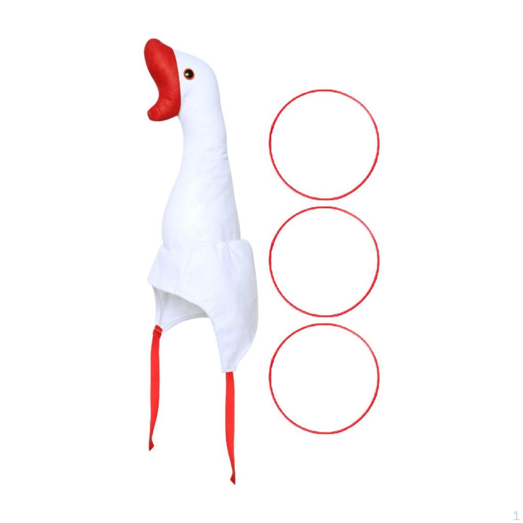 Goose Headwear Costume Accessories Stuffed Novelty Hat for Outdoor Easter Favor Cosplay