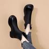 Soft Leather Chelsea Ankle Boots - Autumn 2025, Thick Sole, British Style, Women's Slimming Default Design