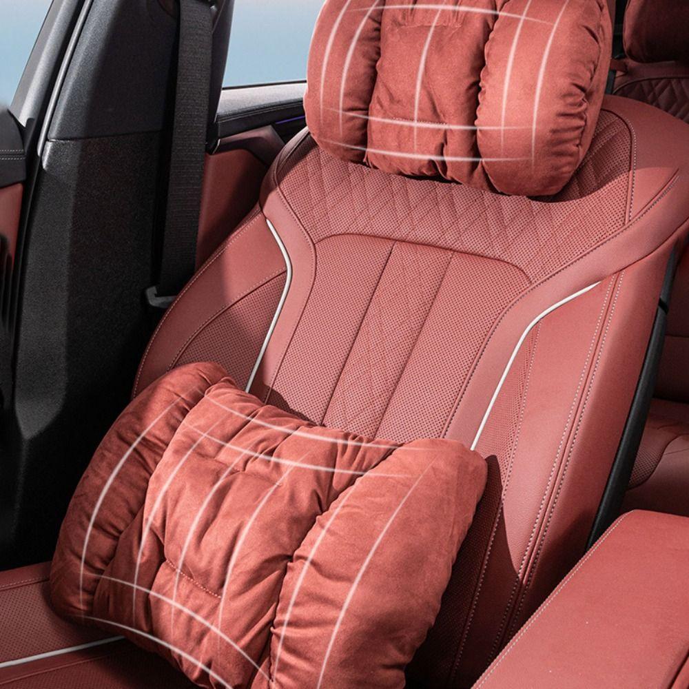 Comfort Car Seat Neck Rest Pillow Universal Lumbar Pillow Support Automotive Interior