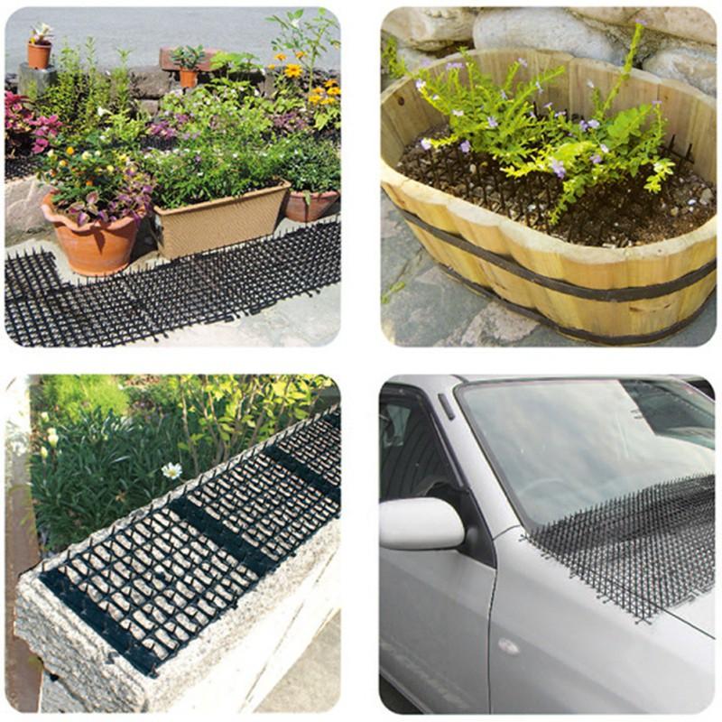 2M садовая сетка отпугивающая кошек и собак коврик безопасный пластиковый шип шип отпугивающий зеленый защита растений коврики для защиты от кошек и щенков