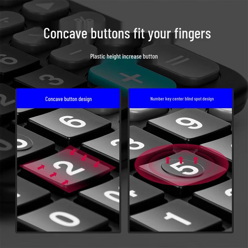 Deli 12-Digit Dual Power Desktop Calculator