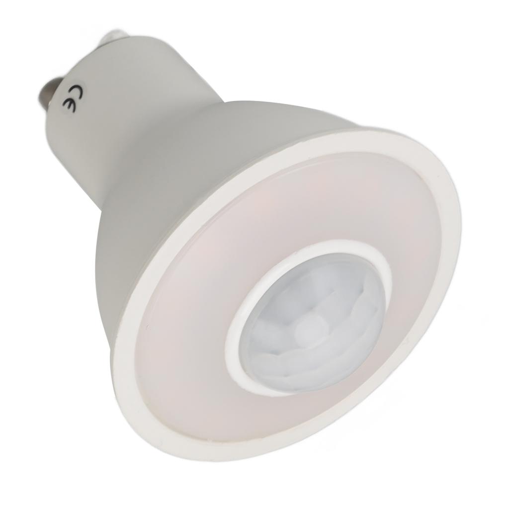 GU10 Light Bulb Infrared Human Induction Replacement Bulb for Ceiling Corridor Porch Lamp Warm