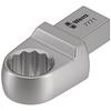 WERA 9x12mm Socket 17mm Wrench 078630 Joint, Open-End Head, Size,