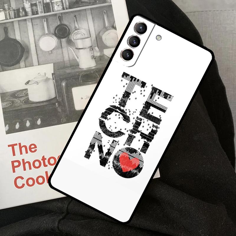 Чехол для телефона Techno Music для Samsung Galaxy S22 S23 S24 Ultra S20 S21 S24 FE S9 S10 Plus Note 10 20 Ultra
