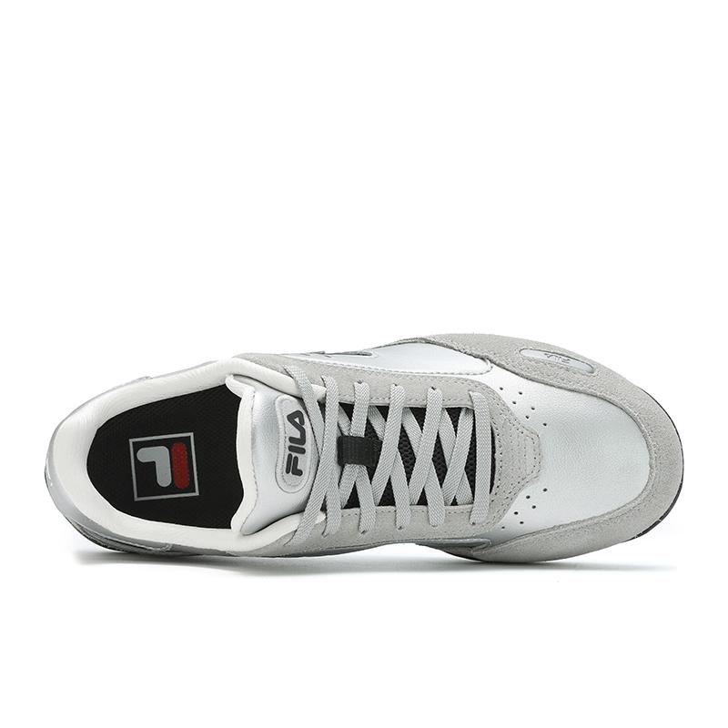 Fila Кроссовки Turbo Удобные Модные Универсальные Тонкая подошва Прочные Легкие Низкие кеды для скейтбординга Женские кроссовки Серый Черный Серебристый F12W511210FSB