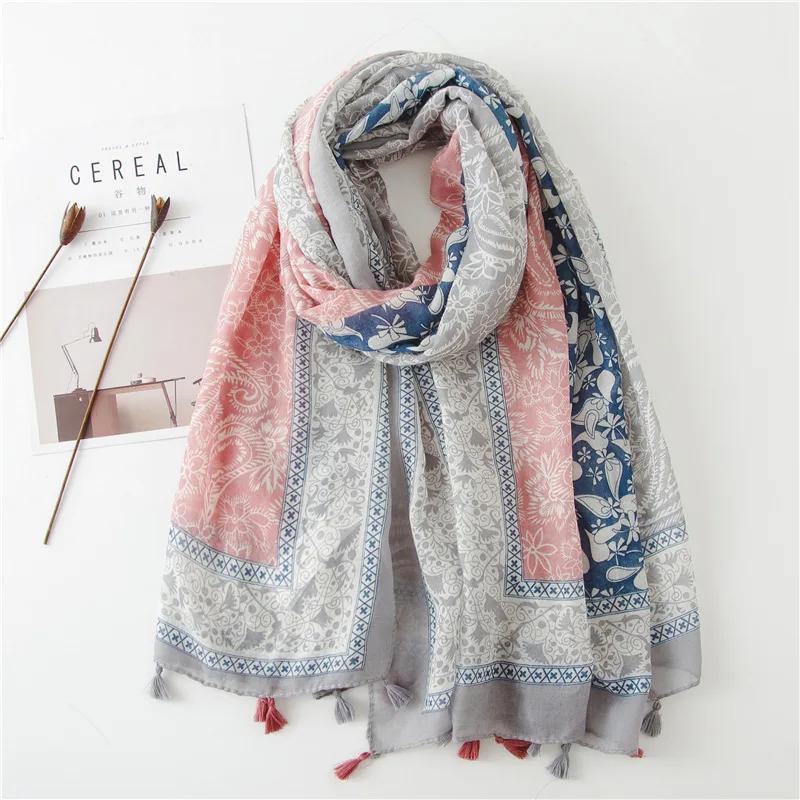180*85cm Large Silk Satin Scarf Hijab Women Print Spring New Shawl Wrap Female Hand Foulard Pashmina Travel Echarpe NEW
