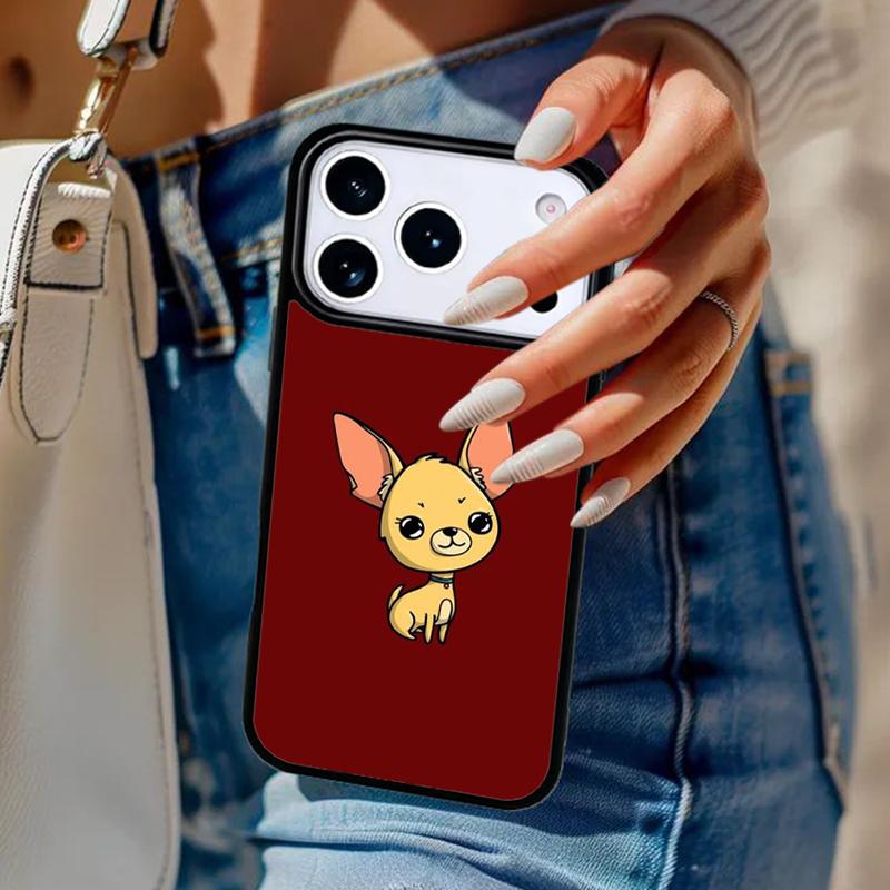 Love Chihuahua Dog Mom Puppy Phone Case For iPhone 17 Air 14 15 13 12 Max Cover For Apple 16e 11 Pro Max Plus Coque
