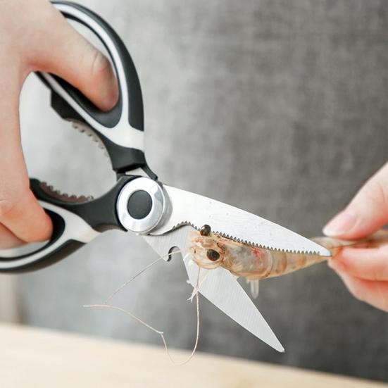 Кухонные ножницы Ножницы для куриных костей Нескользящие удобные ножницы из нержавеющей стали с защитным чехлом Многофункциональные прочные ножницы