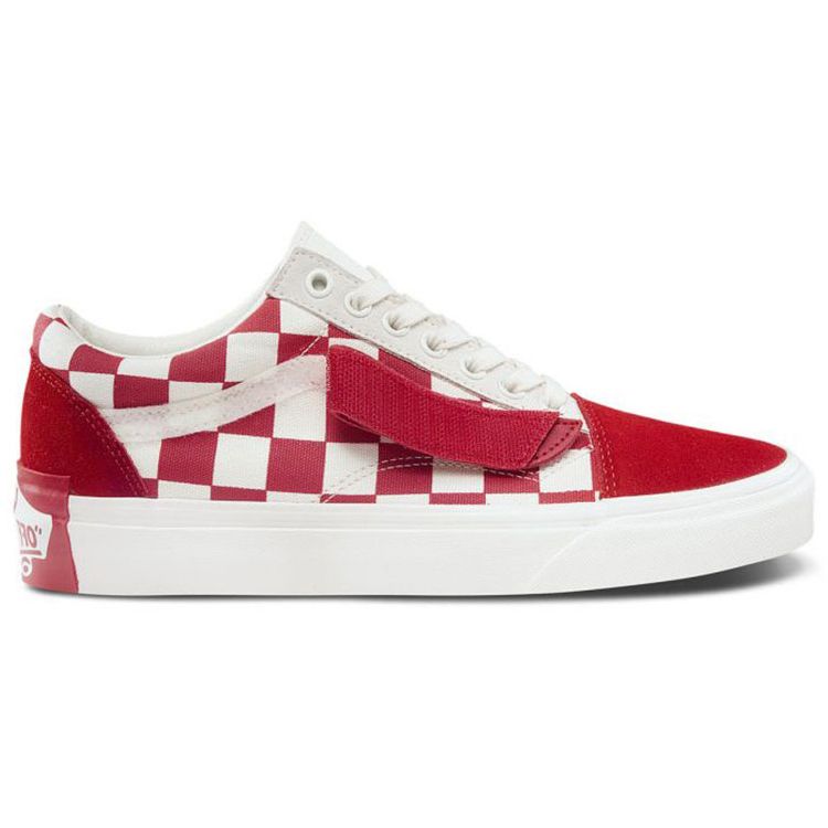 Vans Su Wukou X Old Skool Series Pig Year Velcro Lightweight Low-Top Skate Shoes Unisex Sneakers Red White Checkerboard VN0A38G1SHJ