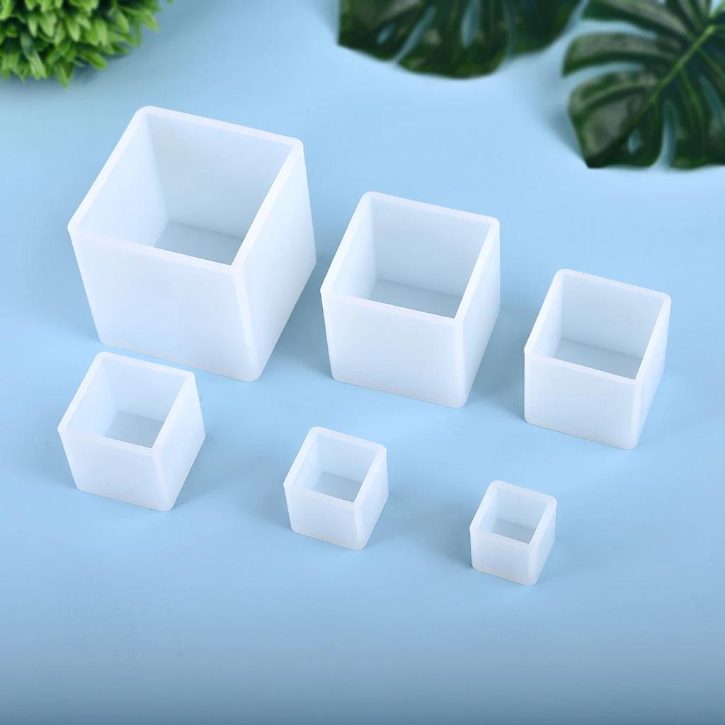 Силиконовая форма для литья из смолы 3D куб для DIY, кристальной эпоксидной УФ-смолы, изготовления ювелирных изделий, поделок, кристального украшения, силиконовая форма
