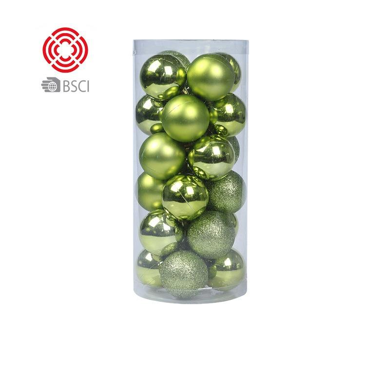 Диаметр 3/4/6/8 см, рождественские безделушки, украшения, 24 шт. в бочке, набор рождественских красочных шаров, гальванизированный пластиковый подвесной шар для рождественской елки, украшение для дома
