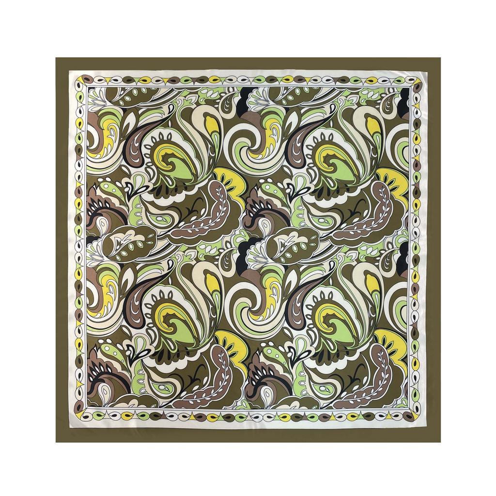 Ladies Silk Scarf Large Square Scarf 90cm Cashew Printed Headband New Silk Satin Shawl Scarf