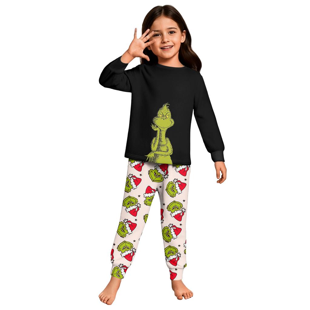 Children's Boys And Girls Thin Two-piece Long-sleeved Pants Two-piece