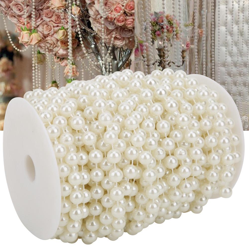 10mm Prl Bd String 20m ABS Faux Prl Bd Clothing Accessories for   Doors Decoration