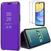 Защитный чехол - Booling - для Samsung Galaxy A15 - Фиолетовый - 360° Ударопрочный - Зеркальный эффект