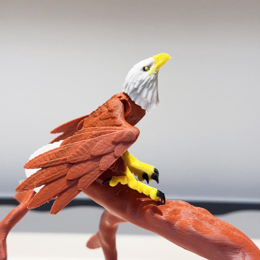 3D-печать Милая и забавная модель орла Пластиковое украшение Настольное украшение Скульптура Украшение Праздничный подарок