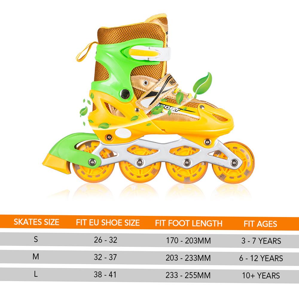Регулируемые роликовые коньки со светящимися колесами для детей и взрослых, роликовые коньки для фитнеса в помещении и на открытом воздухе