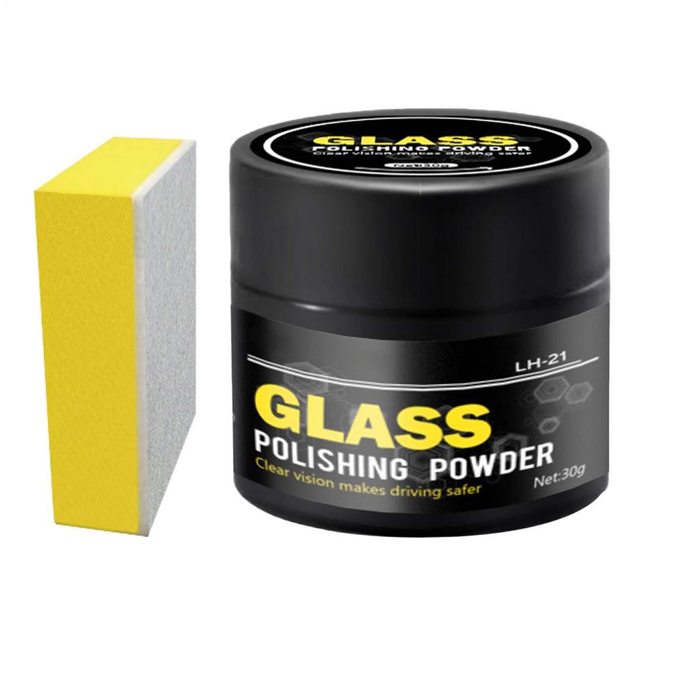 30 г Порошок для полировки автомобильного стекла Средство для удаления масляной пленки с лобового стекла автомобиля Полировальный состав для окон Порошок для полировки стекла Очиститель