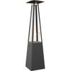 Outdoor Gas Heater Umbrella Steel Black 12 kW Set