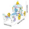 Creative Luxury Ice Castles Playground House Movies Winter Snow Horse Figures Building Blocks Set Toy For Girls Diy Gift