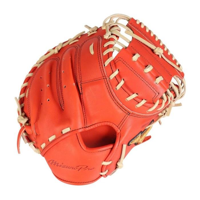 Mizuno Hard Baseball Glove Catcher's Mitt MizunoPro Kakebi M-R Type 1AJCH33010 5280 (Flash Orange)