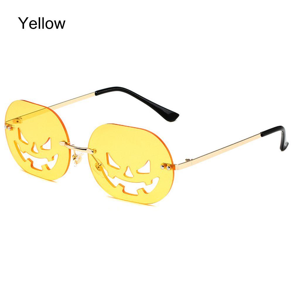 Модные Овальные Смешные Очки-Тыквы Солнцезащитные Очки на Хэллоуин для Женщин Мужчин Карнавальные Очки