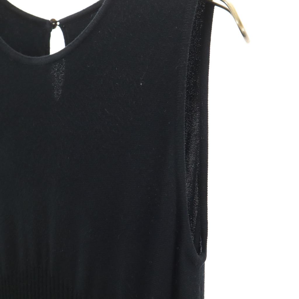 DAISY LIN PARIS made in Japan No sleeve knit Knee-length dress 38 black Women Used