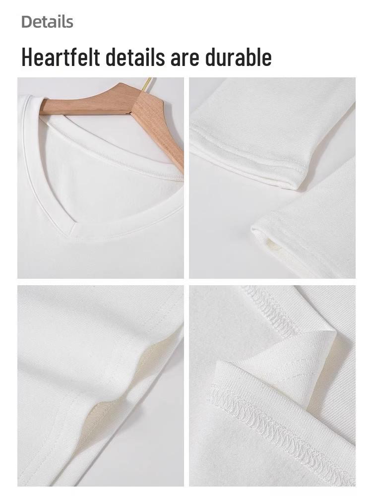 Women's Slim Fit Long-Sleeve White T-Shirt - Autumn 2025 Cinch Waist Innerwear 