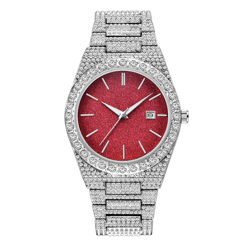 Reloj Hombre Original Big Brand Men Watches Casual Alloy Band Diamond Date Quartz Gifts Wrist Vintage Watch Relogio Masculino