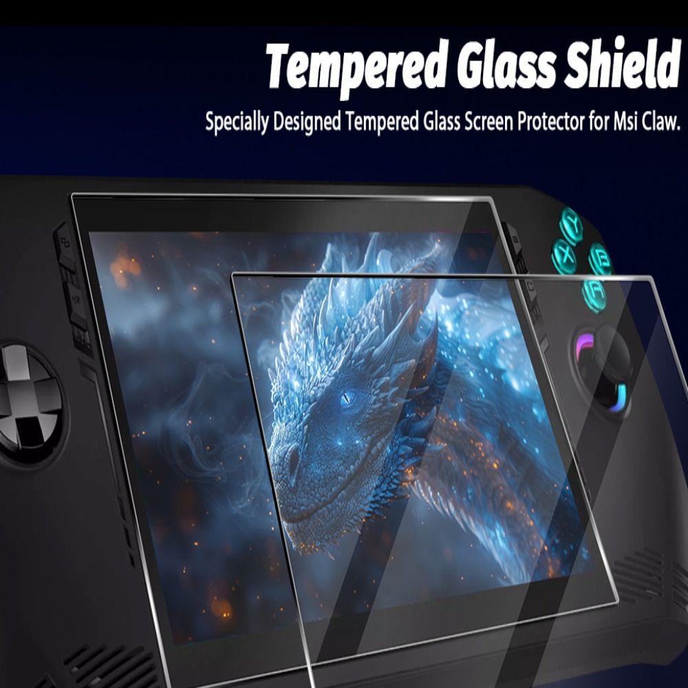 2pcs Game Accessories Screen Protector Handheld Console Protective Film for MSI Claw A1M