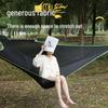 Cross-Border Triangle Air Hammock: Black Breathable Elastic Mesh for Outdoor Camping