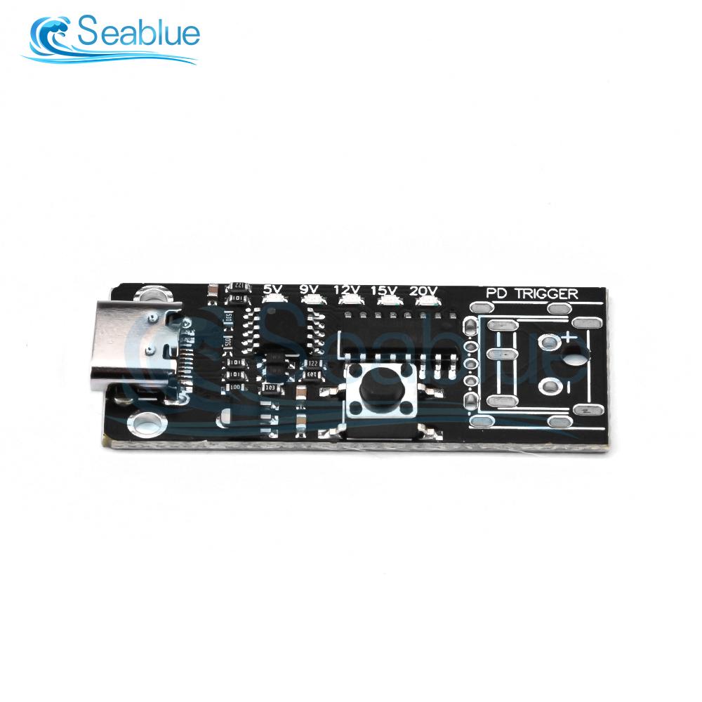 100 Вт 5A Type-C USB QC Ложная плата триггера 5 В 9 В 12 В 15 В 20 В Выход PD 2.0 3.0 Адаптер триггера Кабельное соединение Опросный детектор