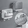 Free-Punching Soap Holder Bathroom Soap Dish With Drain Water Wall Mounted Soap Box Bathroom Accessories