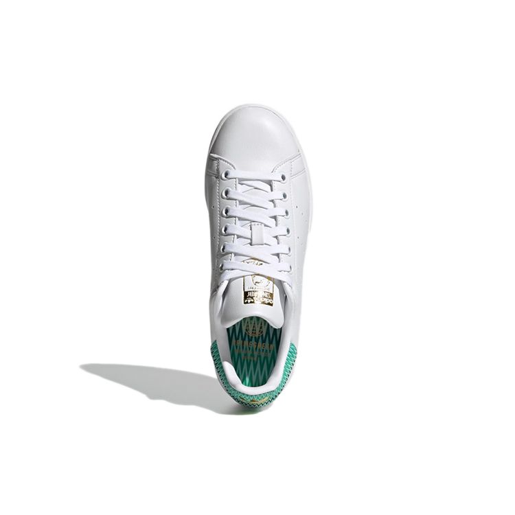 adidas Stan Smith Cloud Бело-Зеленые Женские Кроссовки Золотисто-Металлик H05055