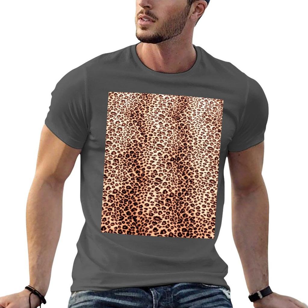 Leopard Print Pattern Tshirt Cotton T Shirt Pack T Shirts For Unisex Cotton T Shirts For Unisex Graphic Tees Tshirt
