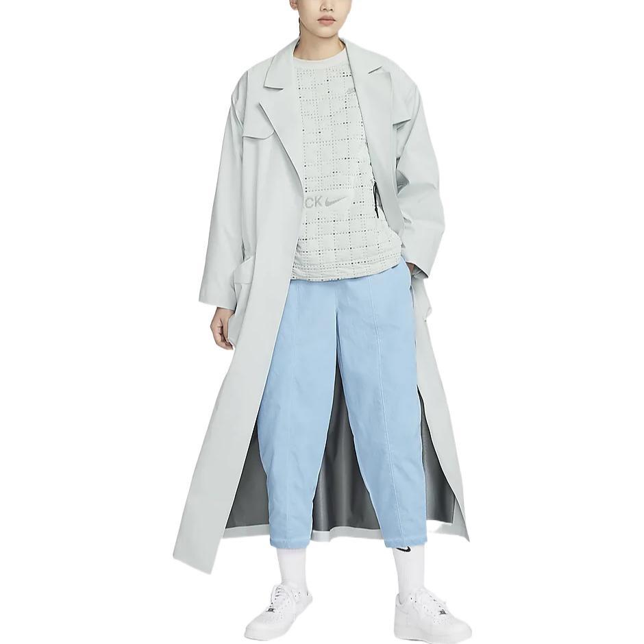 Nike Женские тренчи Легкий серебристый Лацкан Умеренный DV8231-034