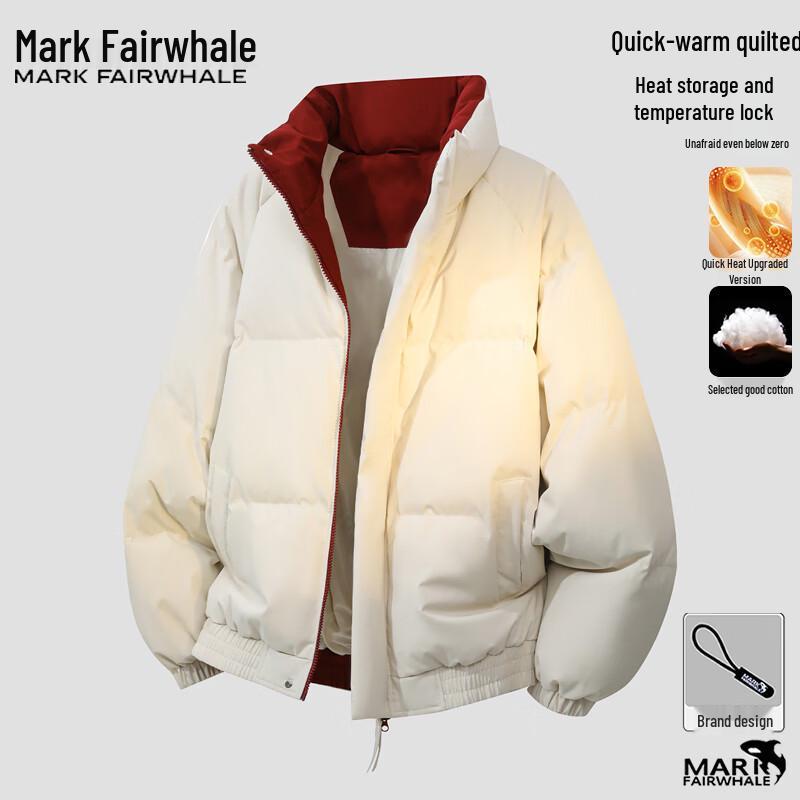 Mark Fairwhale Мужская зимняя куртка с подкладкой и воротником-стойкой