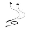 Wired Earphones Type C iPhone with Microphone Noise Canceling High Resolution Canal Type Remote Control Make Calls Without Black EHP-DF17CMBK [Can