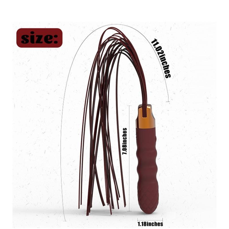 Вибратор 2 в 1 Анальная пробка Массажер точки G Стимулятор клитора БДСМ Вибрирующие плётки Секс-игрушки для пары Ролевые игры Игра для взрослых