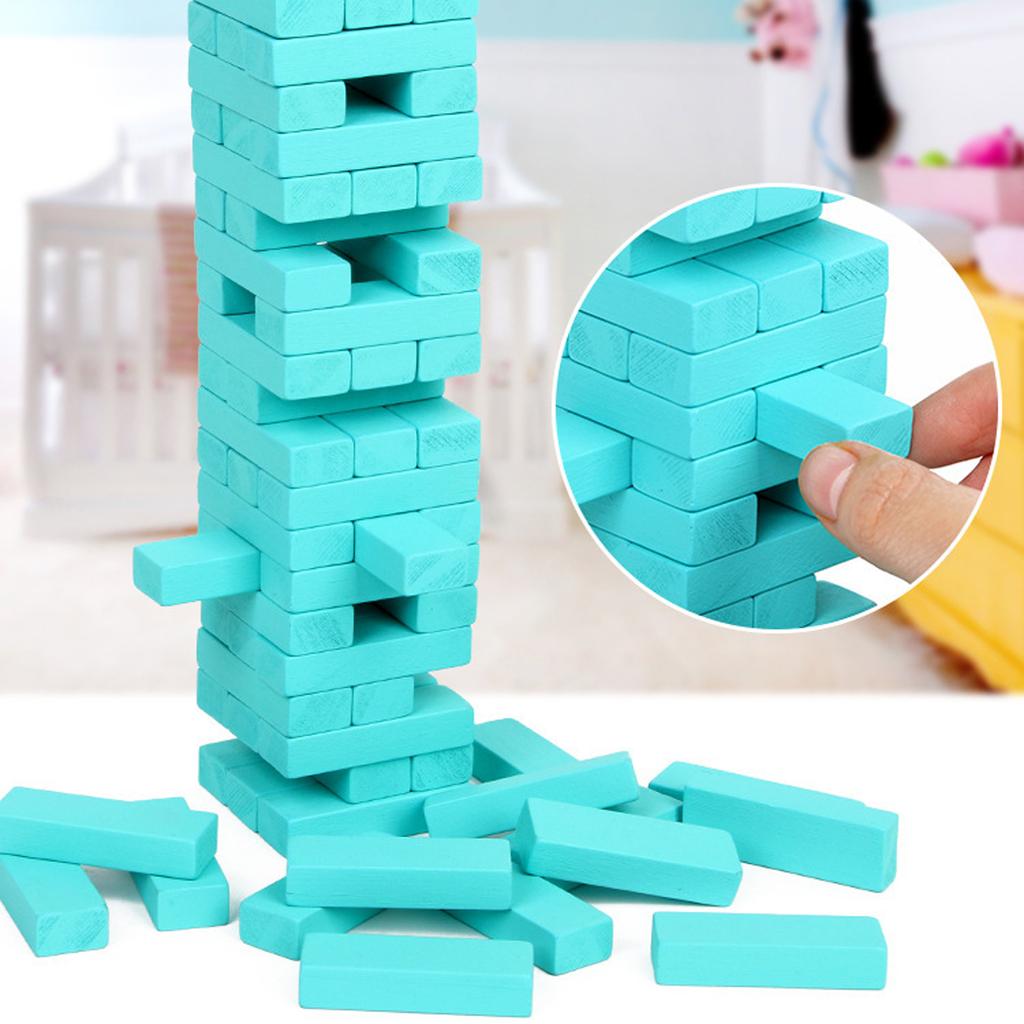 Ретро Деревянная Игра на Баланс – 54 Детали, Идеально Подходит для Семейных Посиделок с Детьми, Подростками и Взрослыми – Классическая Настольная Игра на Ловкость