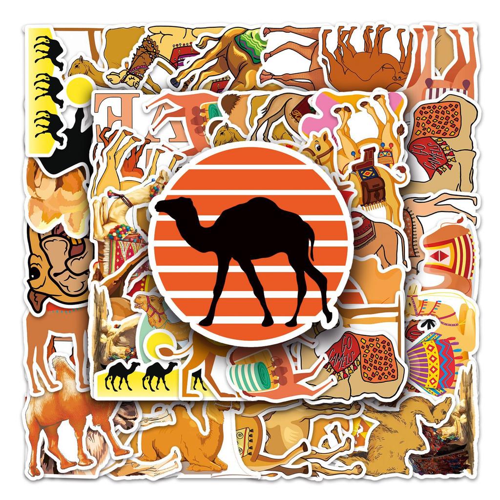 50 Camel Doodle Personality Cartoon Animal Children DIY Mobile Phone Case Water Cup Suitcase Sticker Waterproof